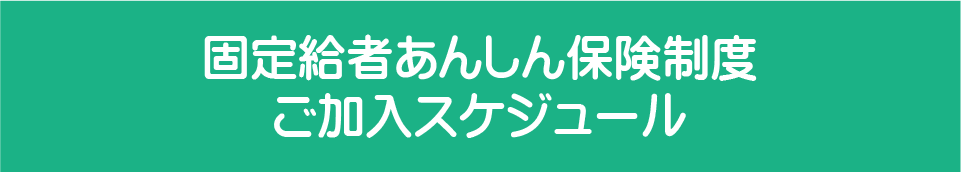 固定給者あんしん保険制度ご加入スケジュール